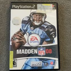 Madden NFL 08 With Manual PS2 Game 