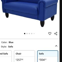 (NEw)Children's Factory As We Grow Toddler Sofa, Blue, CF805-197, Flexible Seating for Daycare or Preschool, Kids Reading Couch, Playroom Furniture