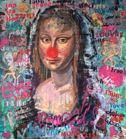 Fun Mona Lisa Giclée canvas print art