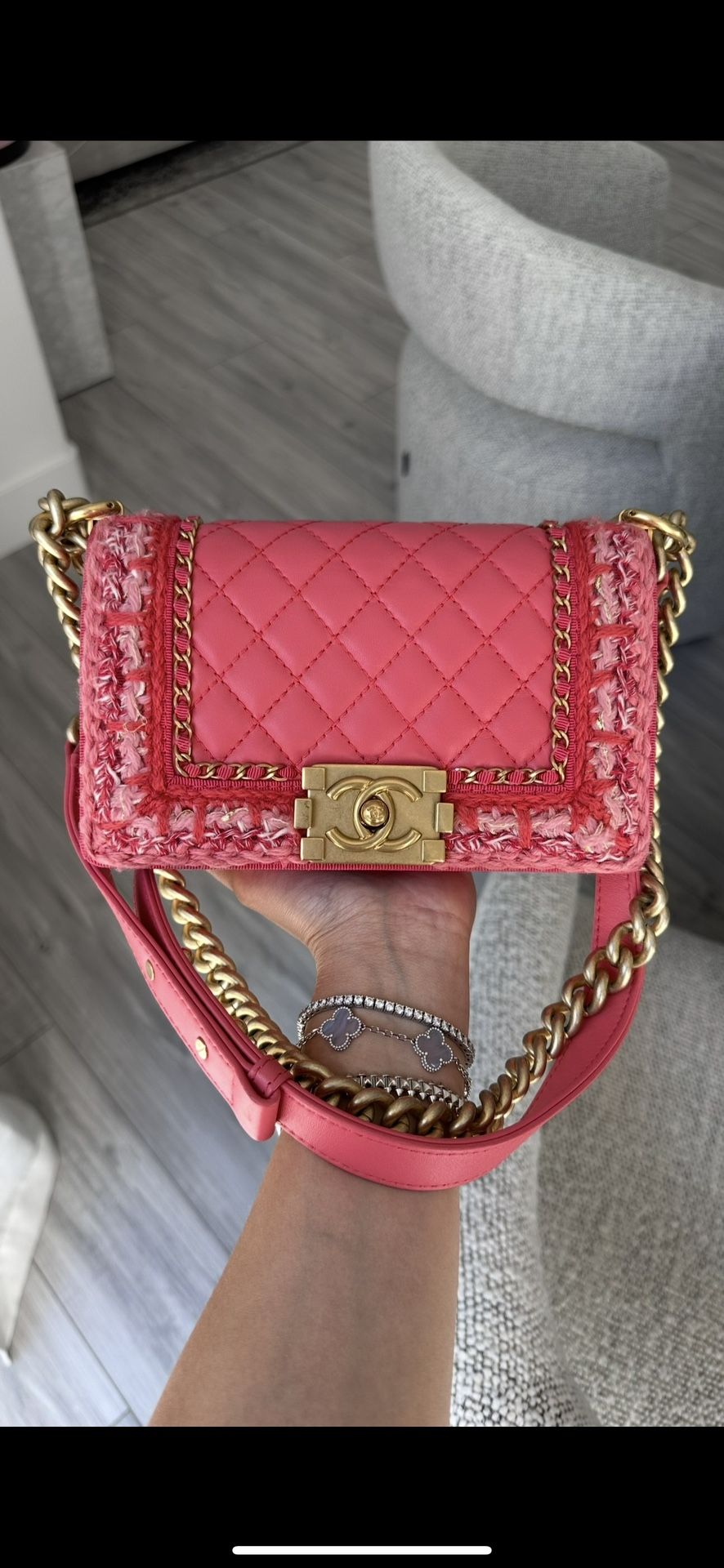 Chanel Small Braided Jacket Boy Bag