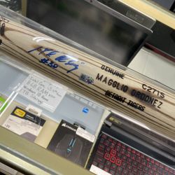 Louisville Slugger Autographed By Detroit Tigers #30  Magglio Ordonez 