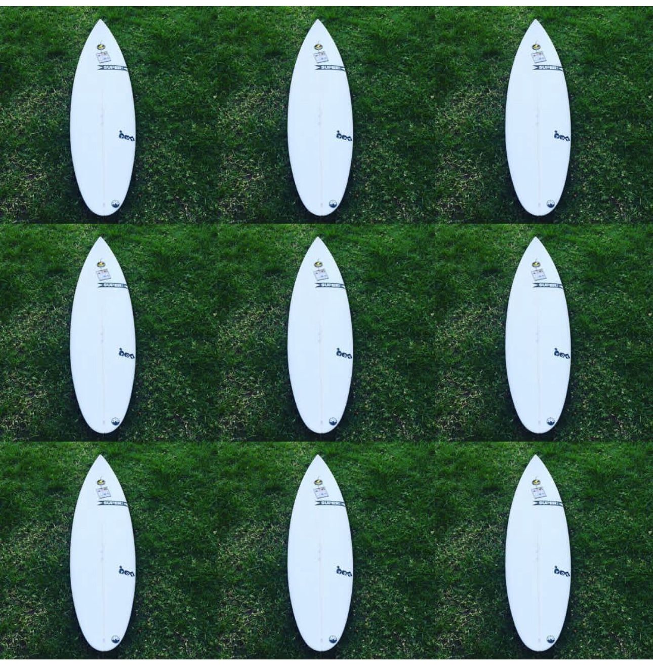 Surf board Super Pin tail 6.0 Great Condition With pad And 5 Fins