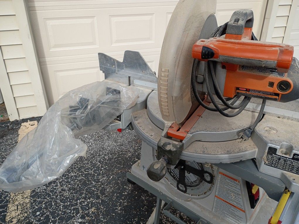 Ridgid 12" Chop Saw, 10" Table Saw