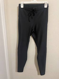 Alo Black Leggings with Drawstring Waist