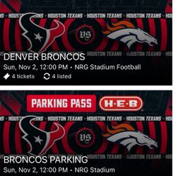 Texans vs Broncos $325