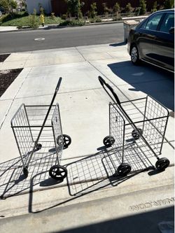 Foldable metal push cart (2)