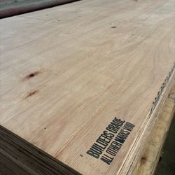 1/2”x4’x8’ Hardwood Plywood $25 Sheet 