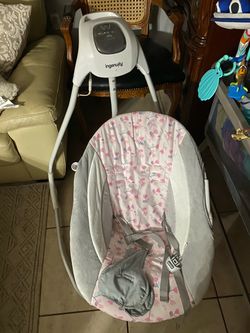 Free. Ingenuity Baby Swing. Pink swing.