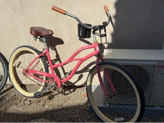 Pink Beach Cruiser Bike