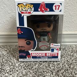 Funko Pop Mookie Betts #17 Fanatics Exclusive MLB Boston Red Sox Baseball