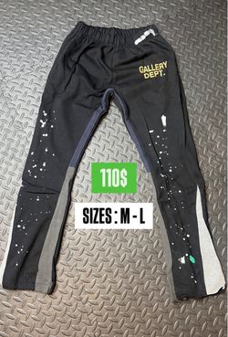 Gallery Dept. Black Paint Splatter Sweatpants