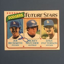 1980 Topps SIGNED autographed Joe Beckwith, DODGERS #679 Rookie