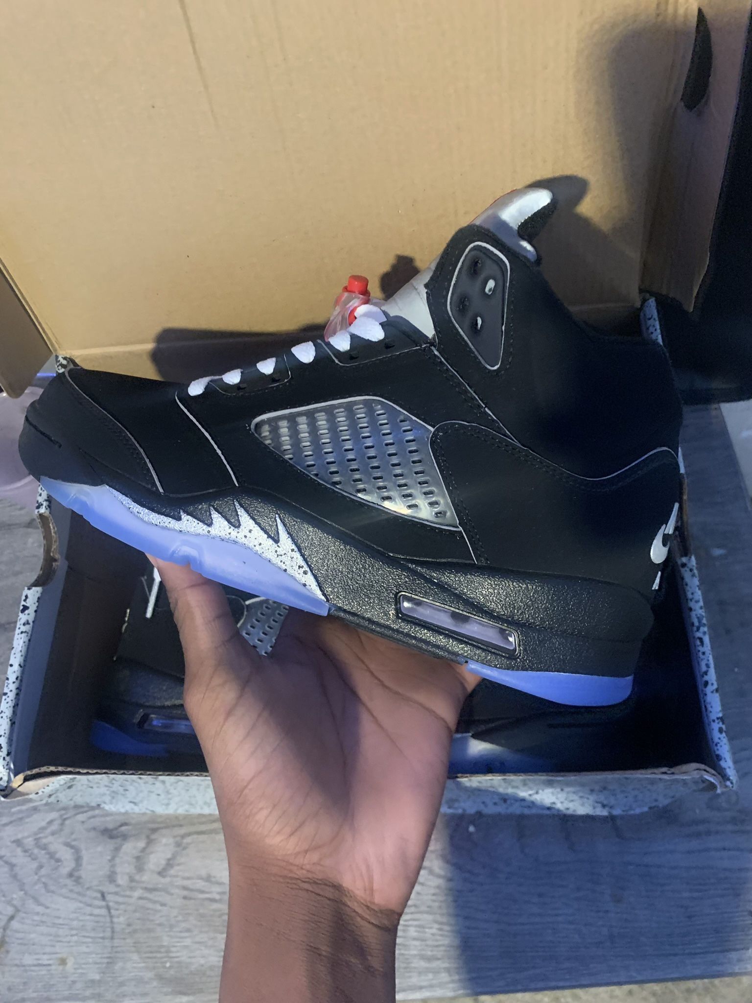 Nike Air Jordan 5 Black Metallic Reimagined – Brand New