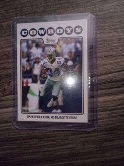 Topps Patrick Crayton Dallas Cowboys Football Card