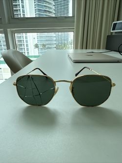 Pre-Owned Ray Ban Sunglasses RB3548-N Gold/Green 51MM - For Replacement Only.