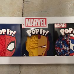 Marvel 3 Pack Of Pop It