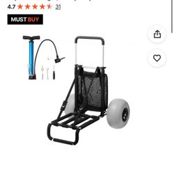 VEVOR Beach Dolly with Big Wheels for Sand