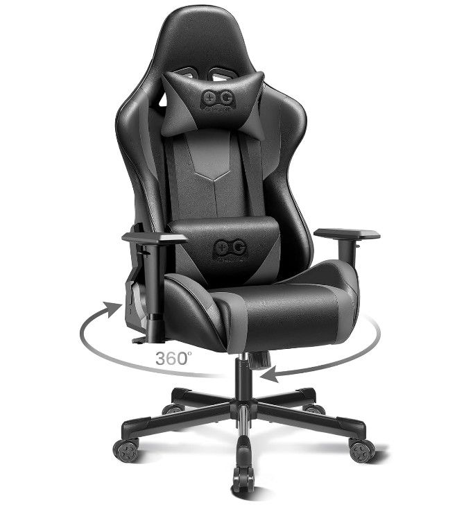 Ergonomic Gaming Chair Adjustable Leather Racing Chair