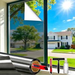 One-Way Mirror Window Film Roll with Tools