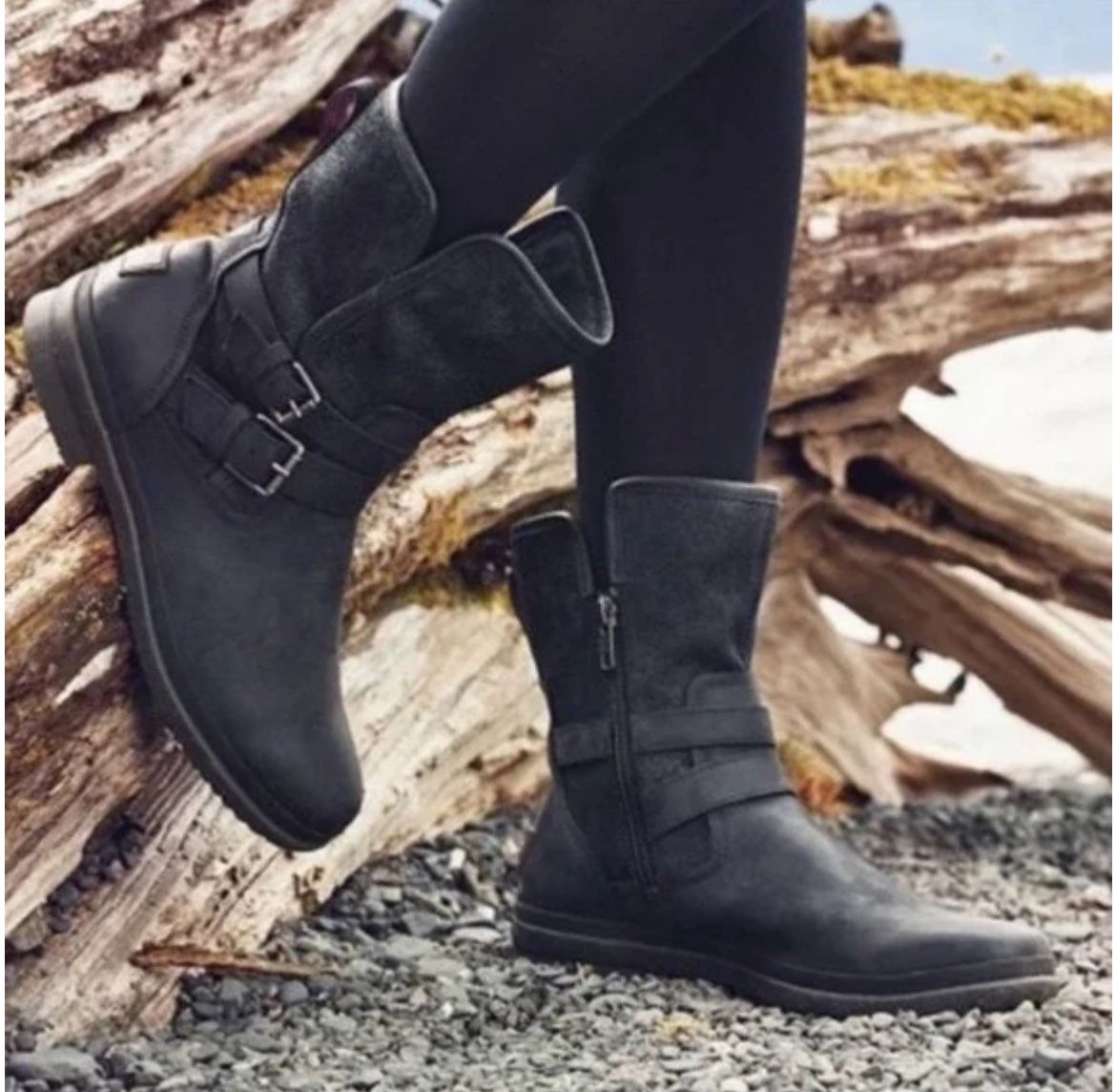 UGG Black Suede Simmens Boots