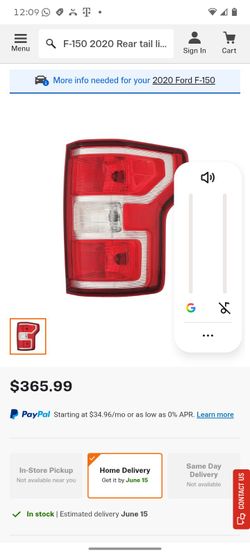 F-150 Rear light