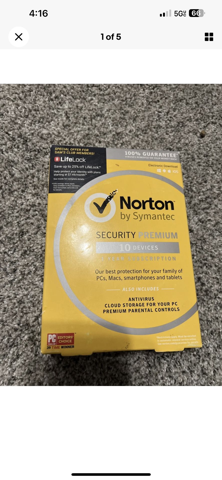 Norton by Symantec Security Premium • 10 Devices • Windows, Mac, Android, iOS,