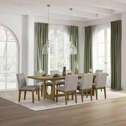 9-piece dining set，$850/9pcs