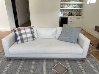 Pottery Barn Cream Colored Sofa - 84” wide
