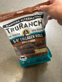 TRURANCH Rawhide Alternative Collagen Rolls Dog Chews 5-6 inch Bully Flavor 24 Pack