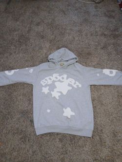 Spider hoodie grey size medium