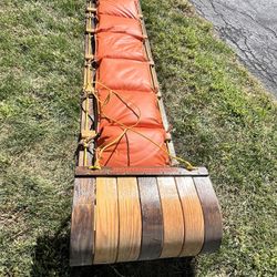 Vintage Adirondack Wooden Toboggan Sled