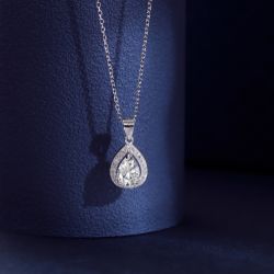 Elegant silver necklace for women 925 Silver. anniversary gift.