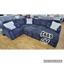 Corduroy 4-Piece Convertible Sectional
Sleeper Sofa, Chaise Storage, Sofa Storage & USB Port