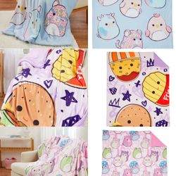 Brand New🌟Squishmallows Snuggle Throw Blanket, Super Soft