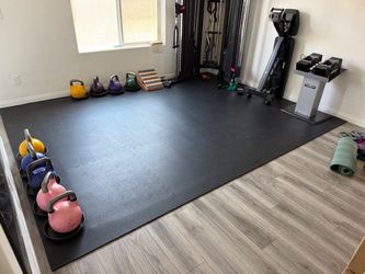 Sport-Lock Rubber Gym Flooring Tiles (3/8”)