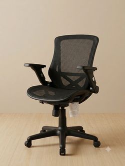 Black Mesh Mid-Back Office Chair