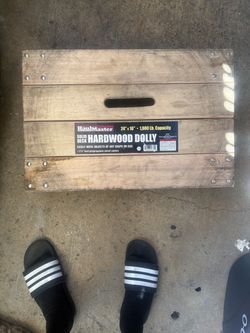 HaulMaster Solid Deck Hardwood Dolly 24x16
