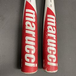 2 Marucci CAT 8 USSSA baseball bats