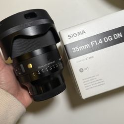 Sigma 35 mm Lense (e Mount) Sony 