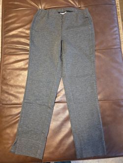 J. Jill Ponte Slim Leg Pull-On Pants Gray XS
