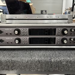 Pair of Universal Audio Apollo x8 Audio Interfaces + Road Case