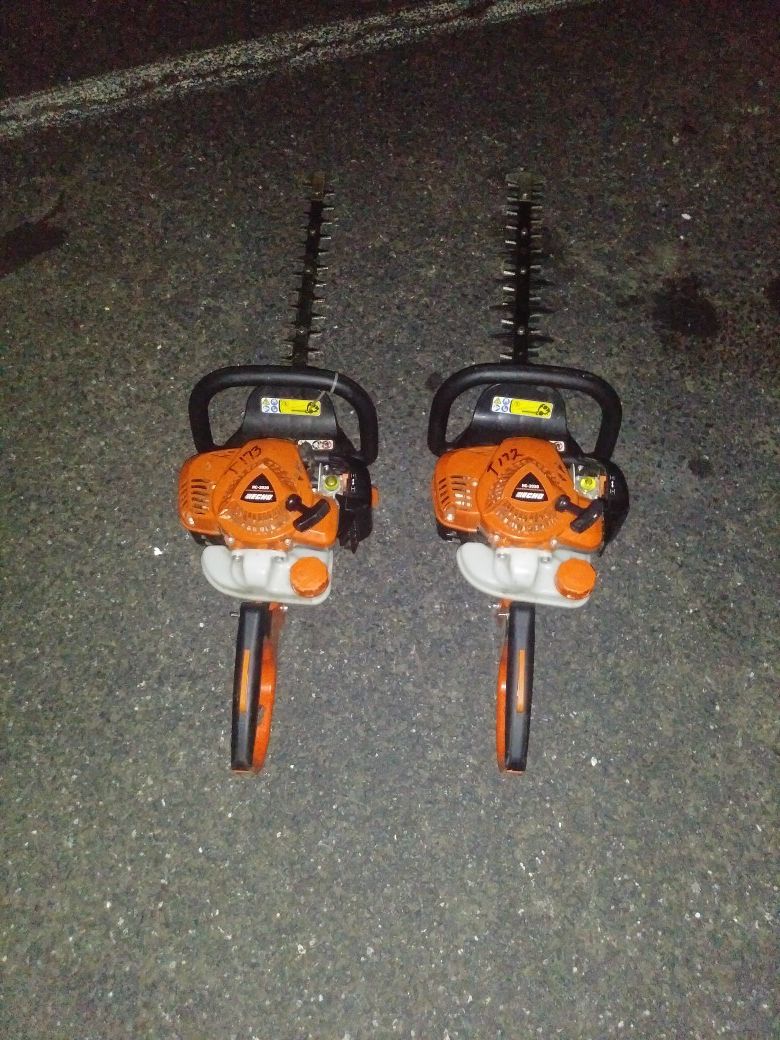 2 echo hedge trimmers