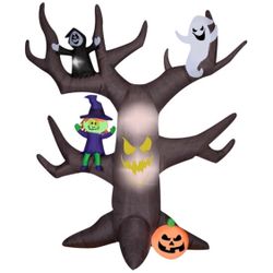 Haunted Living 8.5-ft Lighted Haunted Tree Inflatable Halloween Airblown (New)
