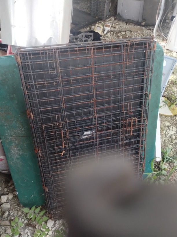 Med Large Dog Kennel With Tray