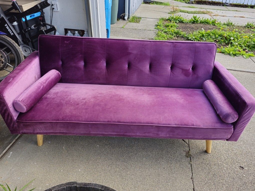 Velvet Purple Sofa