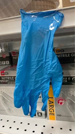 Nitrile blue gloves
