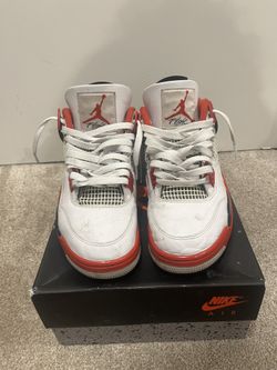 Mens Fire Red 4s Size 9