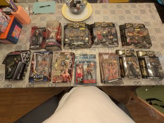 Big Rare Wrestling figure collection all sealed and most are in excellent condition!