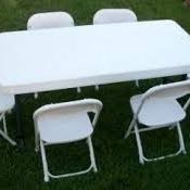 Table And Chairs Available For Superbowl
