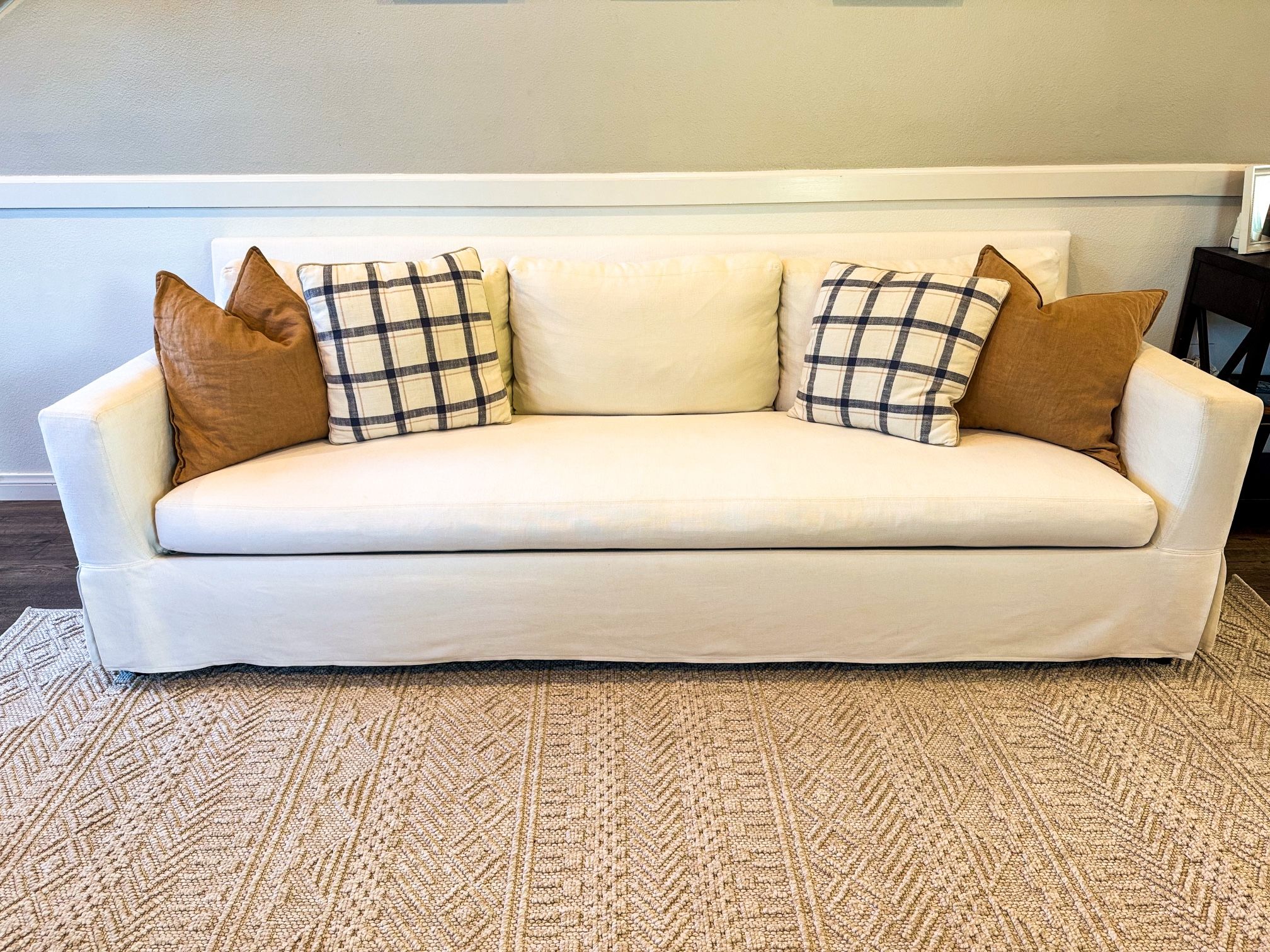 York Square Arm Slipcovered Sofa (60"-108")